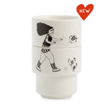 SET DI 2 PORTA UOVO "FEEDING THE CHICKS" HELEN B