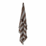 PLAID NANN THROW BROWN
