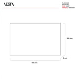 DECOR SET 2 TOVAGLIETTE RIGIDE TRASPARENTE FOULARD