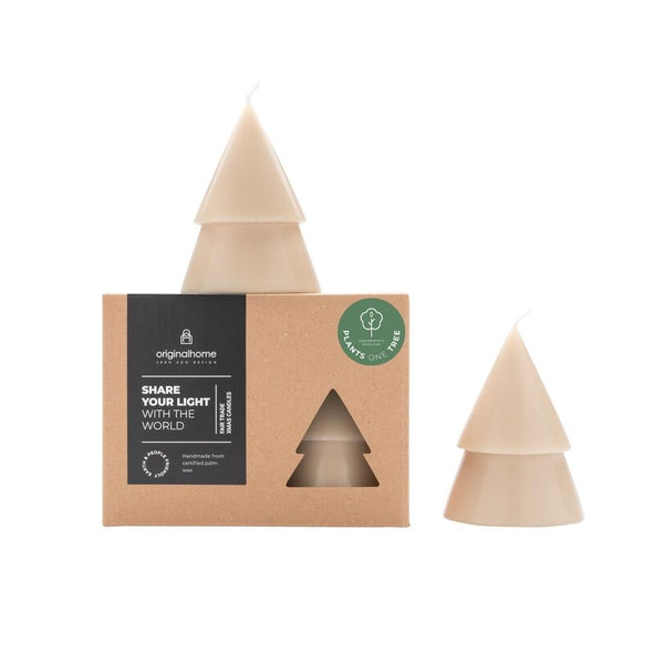 TREE CANDLE BEIGE M