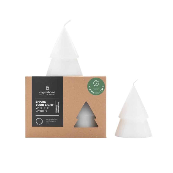 TREE CANDLE WHITE M