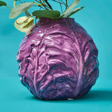 VASE BLUE CABBAGE PURPLE