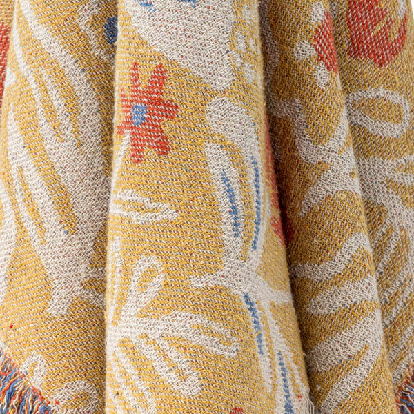 PLAID REIMS THROW YELLOW