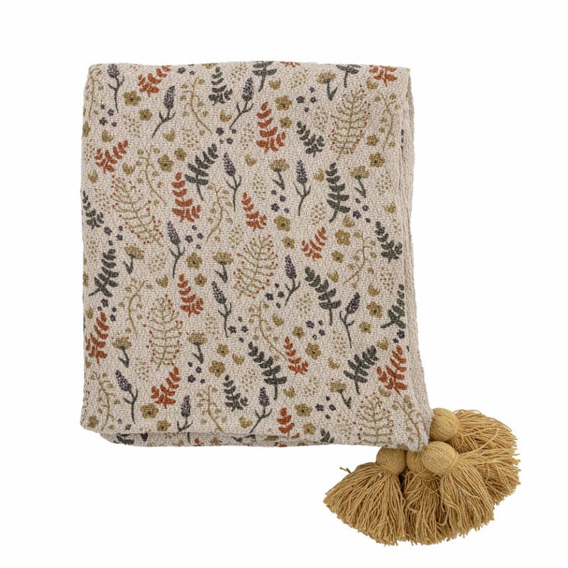 PLAID FILIPA THROW YELLOW