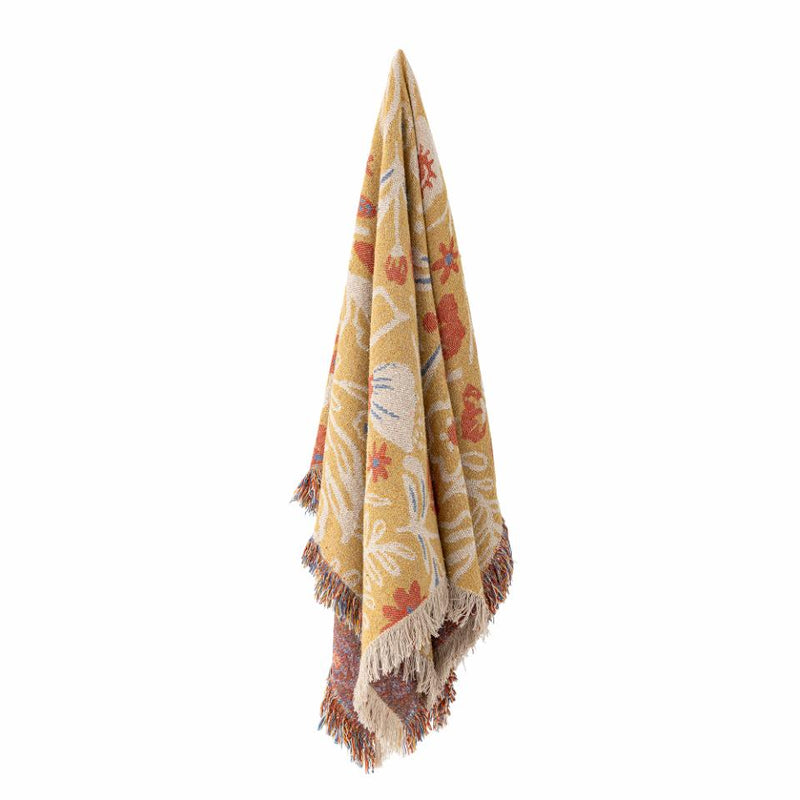 PLAID REIMS THROW YELLOW