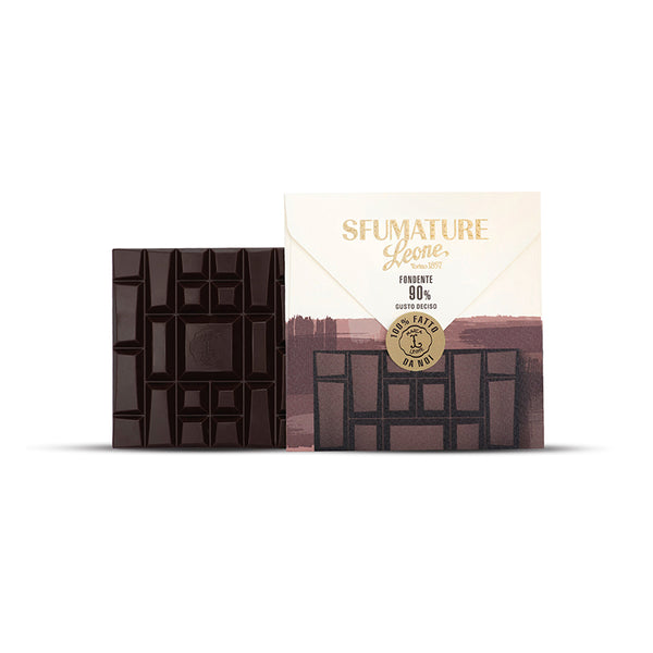 CIOCCOLATO SFUMATURE LEONE FONDENTE 90% DECISO