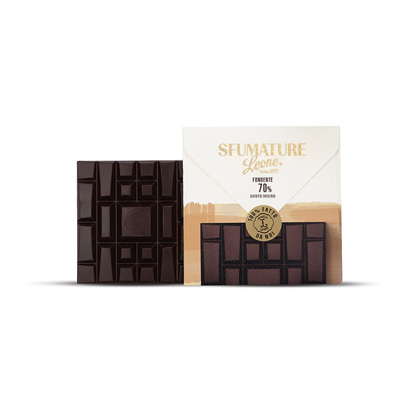 CIOCCOLATO SFUMATURE LEONE FONDENTE 70% DECISO