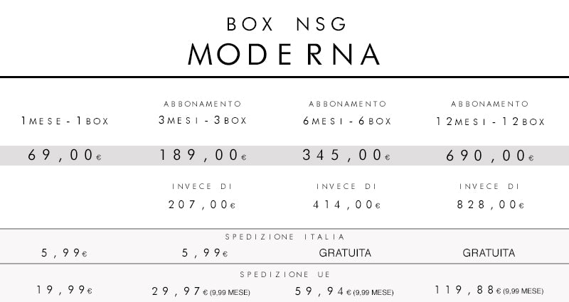BOX NSG MODERNA